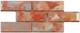 Фасадный камень "Вилка Силикатный кирпич", 490х290х20 мм, (сайдинг, плитка, панель)